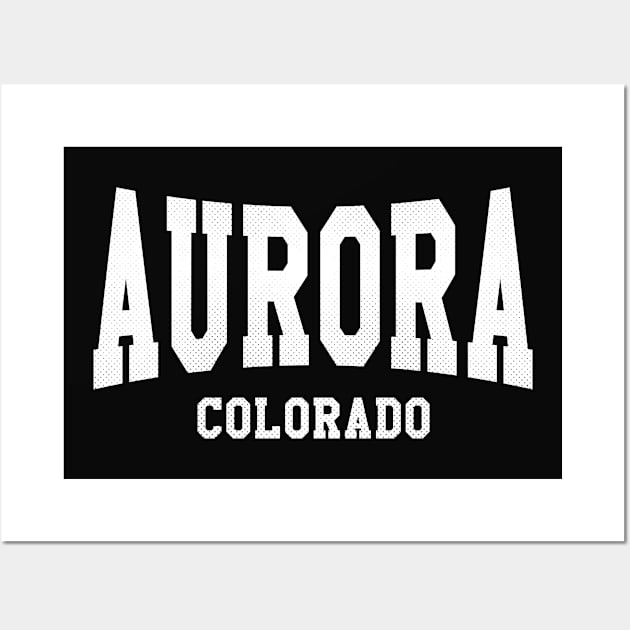 Aurora, Colorado - CO Arched Type Wall Art by thepatriotshop